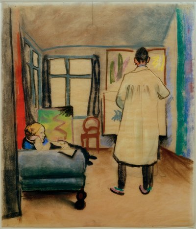 Franz e Maria Marc nello studio di August Macke a Bonn da August Macke